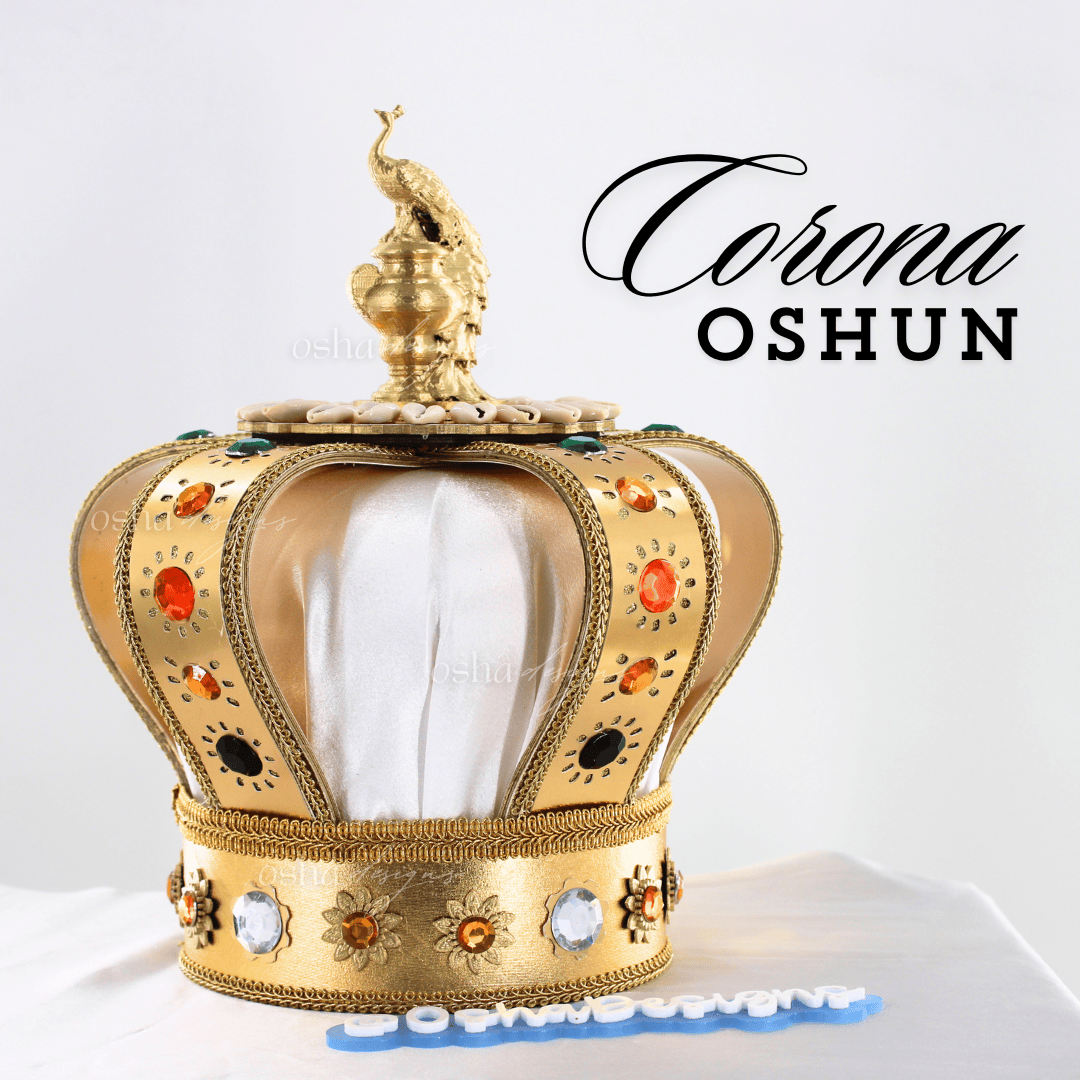 Custom Handmade Large Crown for Ochun Oshun Corona Santeria Orisha Ceremony Altar online Religious Yoruba