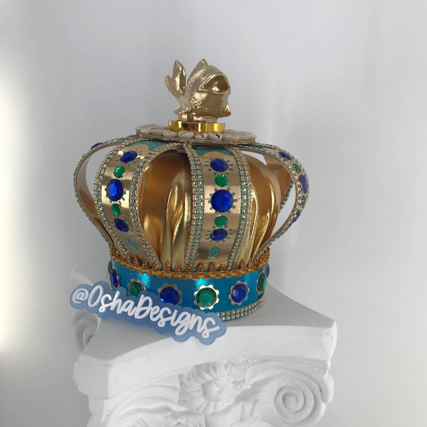 Gold and Blue Crown for Orisha Inle