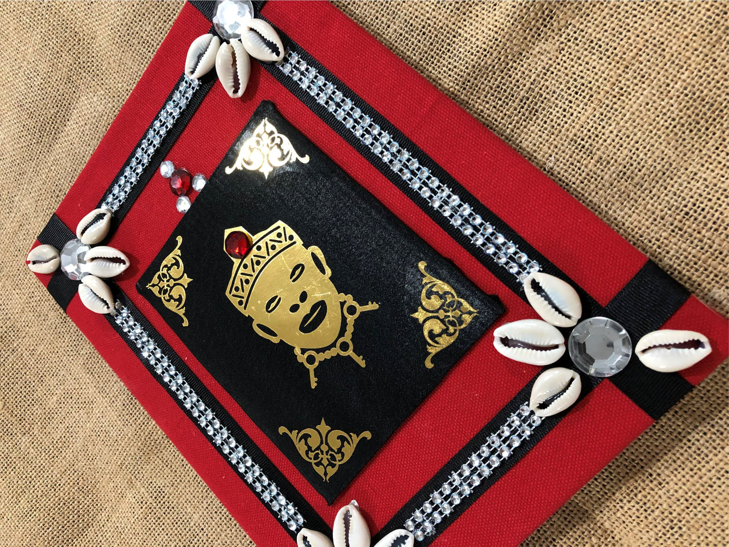 Black and Red Decorated Notebook for Eleggua