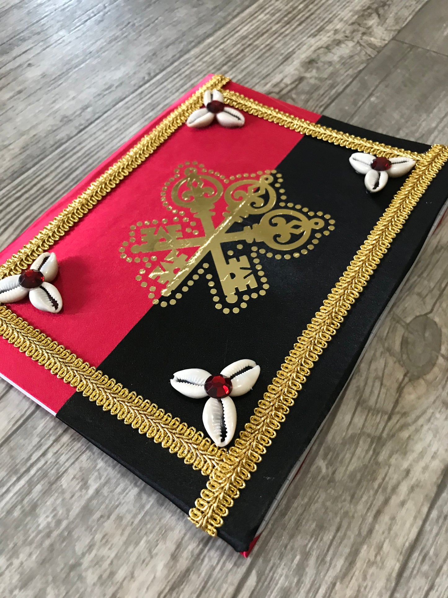 Black and Red Decorated Notebook for Eleggua