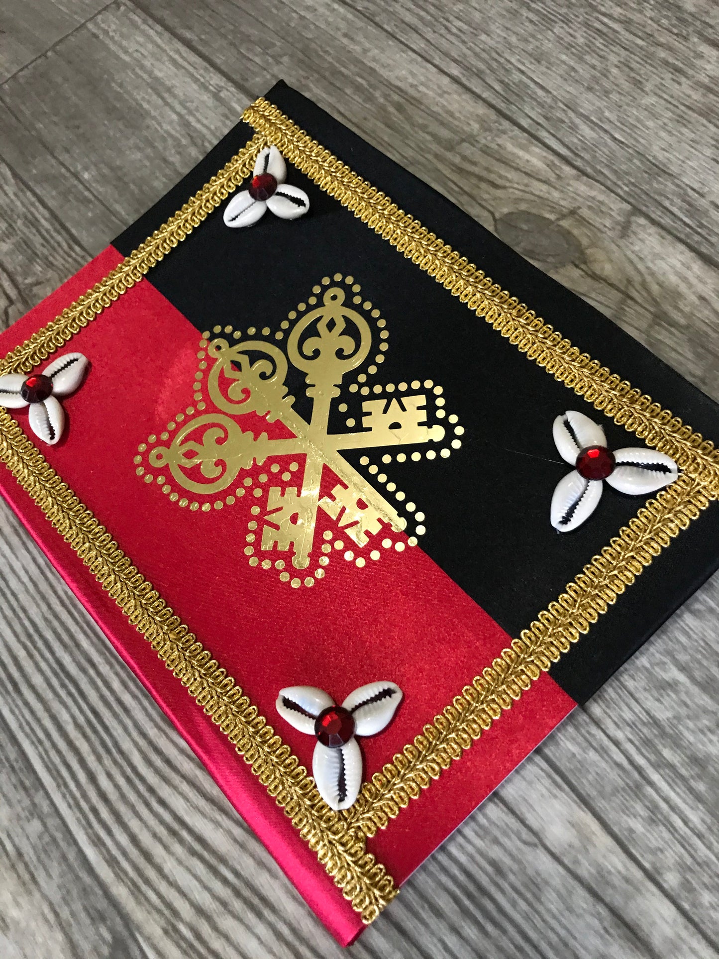 Black and Red Decorated Notebook for Eleggua