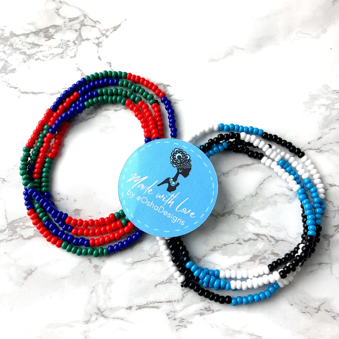 Olokun Beaded Necklace for Ifa