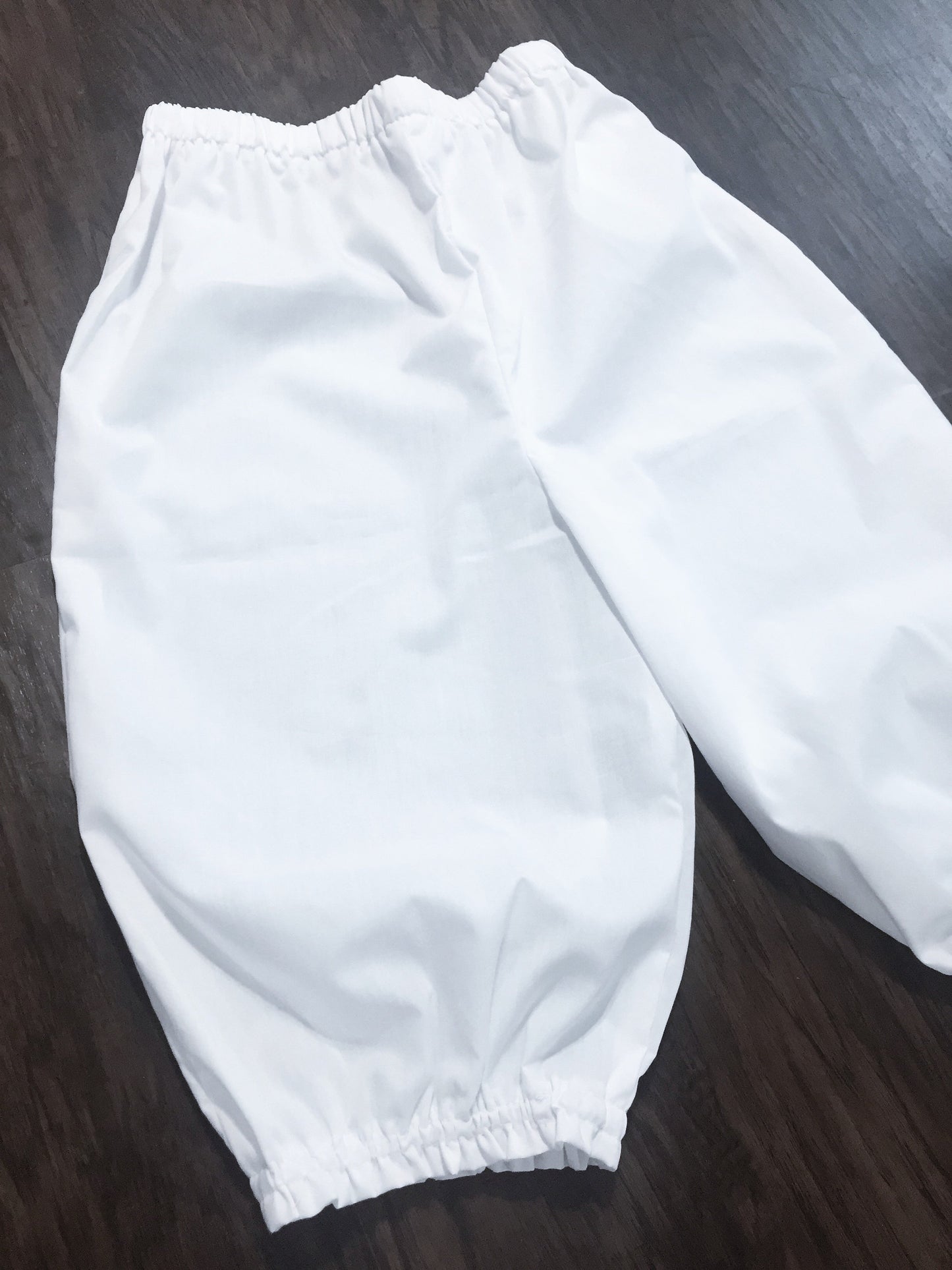 White Short Pants with Elastic Band On Waist and Knees for Iyawo