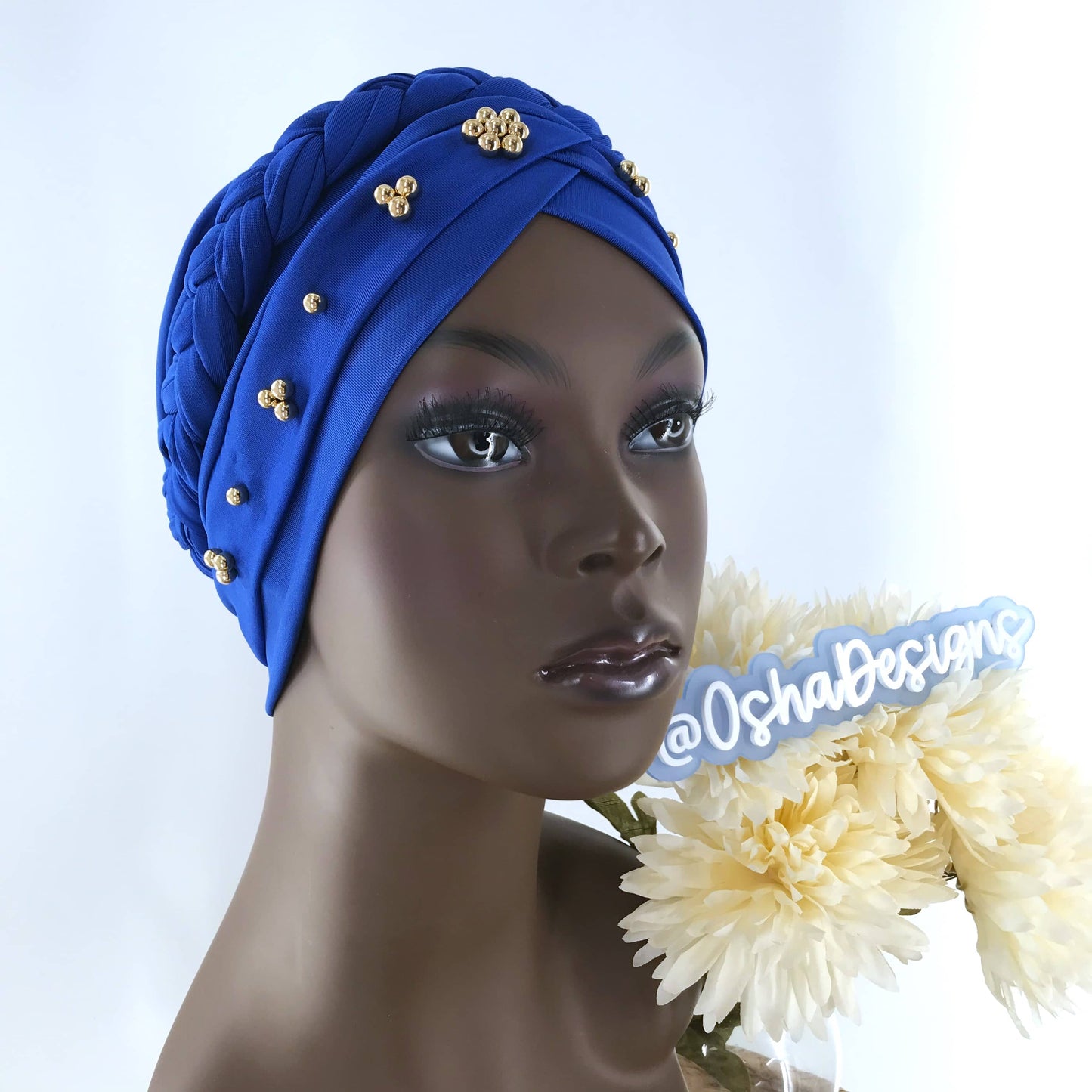 Yemaya Royal Blue Turban Headwrap