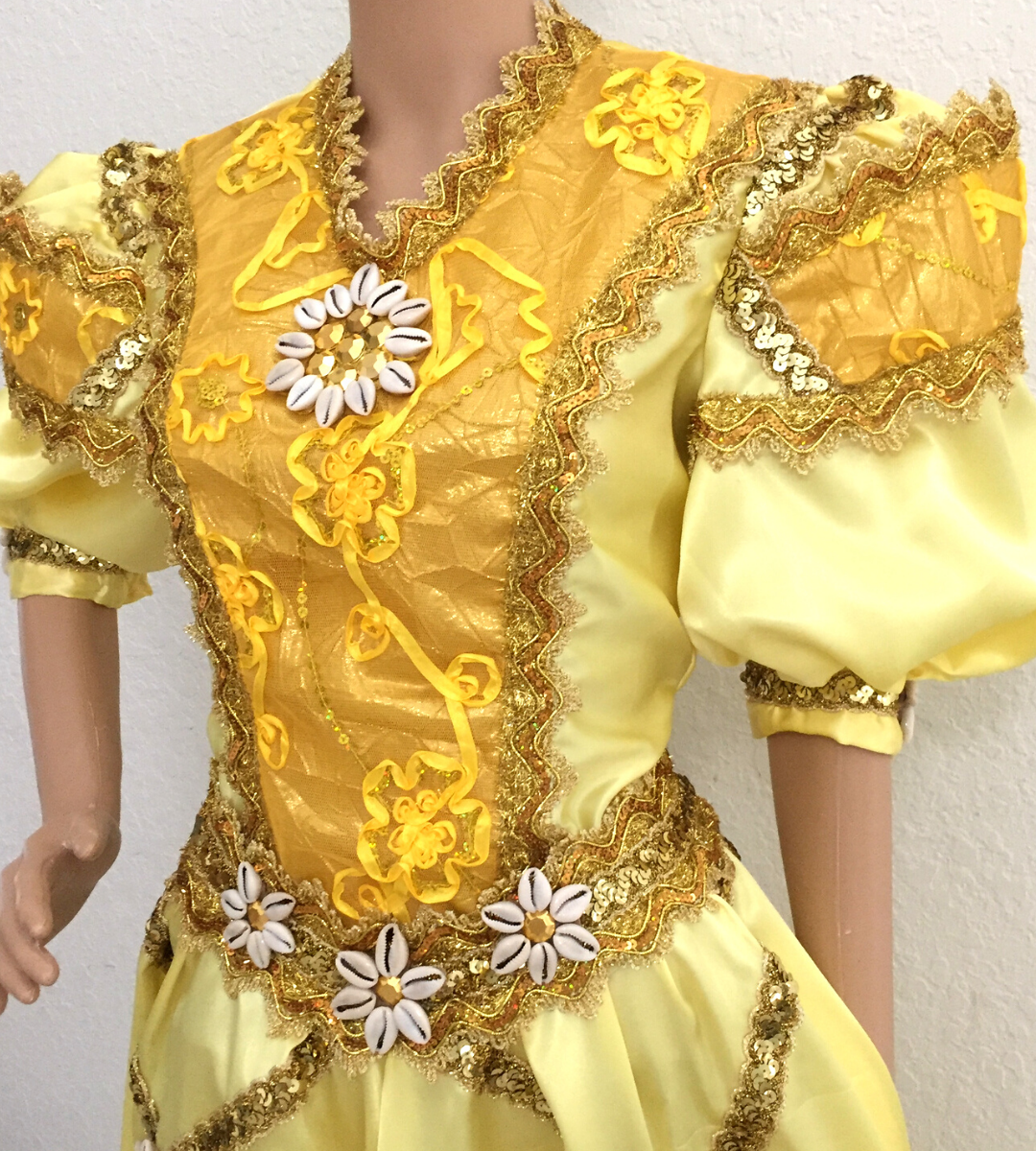 Traje De Santo Para Orisha Oshun Costume Hecho a Mano Afro Cuban and Religious Goods by Osha Designs