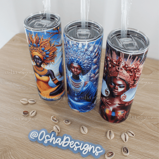 Yemaya Oshun Oya Tumblers 20oz Stainless Steel