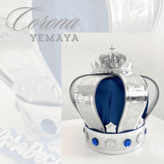 Yemaya Royal Blue and Silver Crown