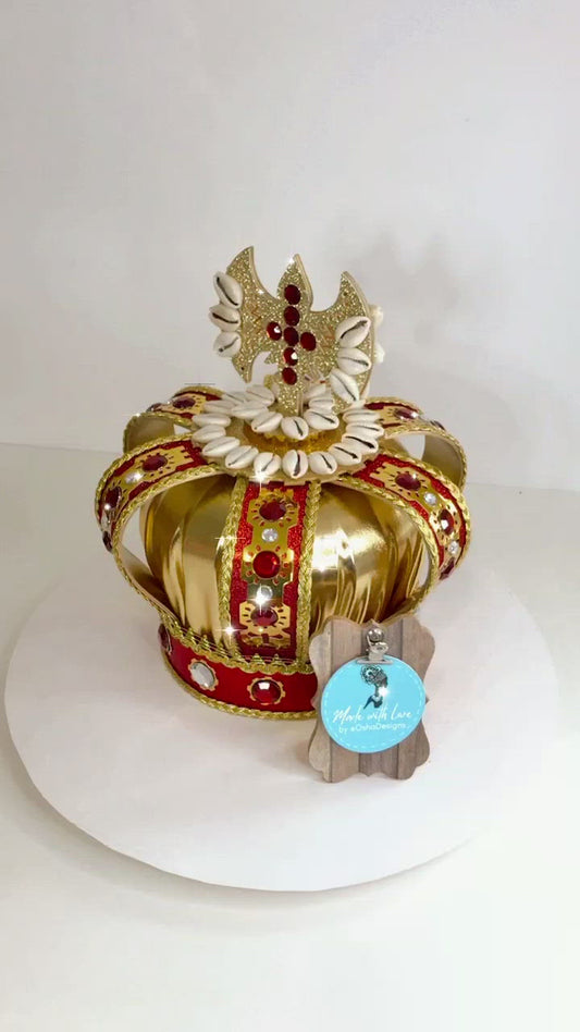 Shango Red and Gold Crown