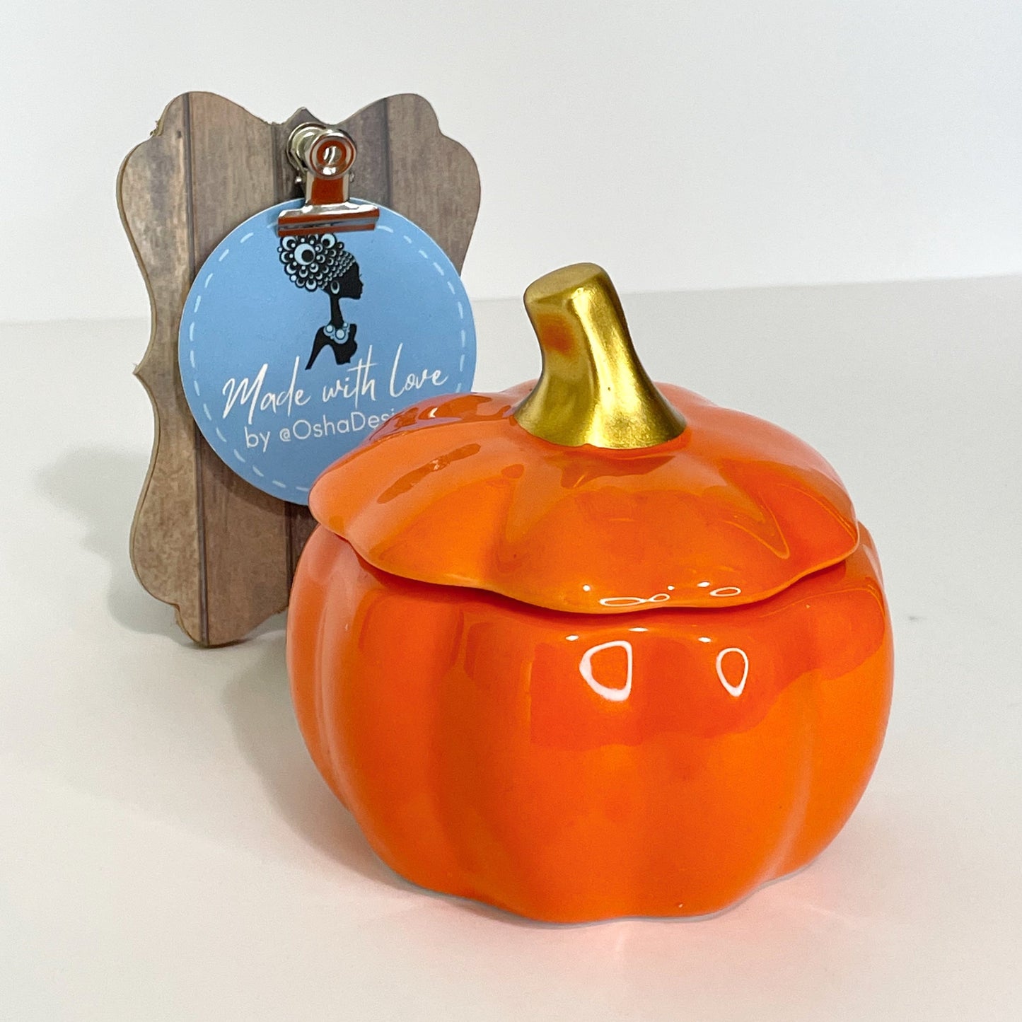 Oshun Inspired Pumpkin 100% Natural Soy Handmade Fragance Candle