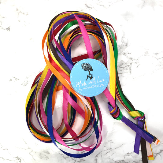9 Colors Ribbons for Spiritual Belt