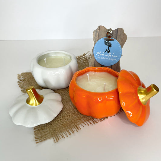Oshun Inspired Pumpkin 100% Natural Soy Handmade Fragance Candle