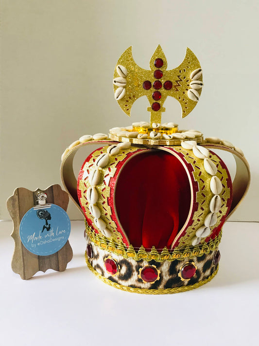 Shango Red and Gold Crown