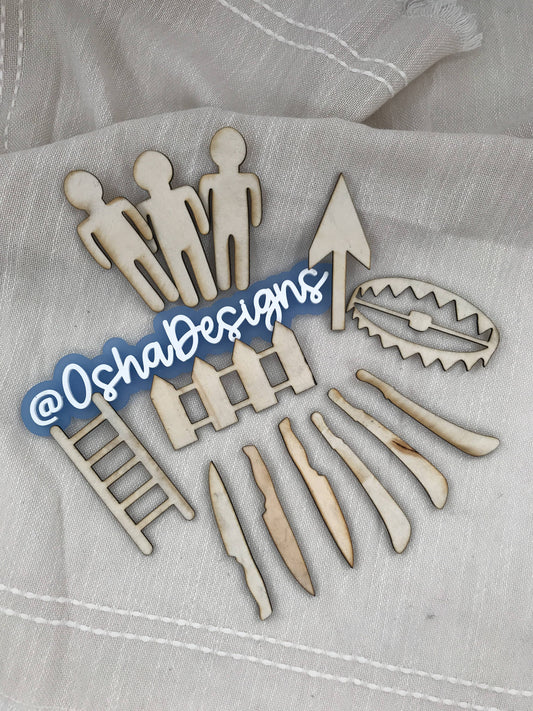 Ebo de Estera (13 Wooden Pieces)