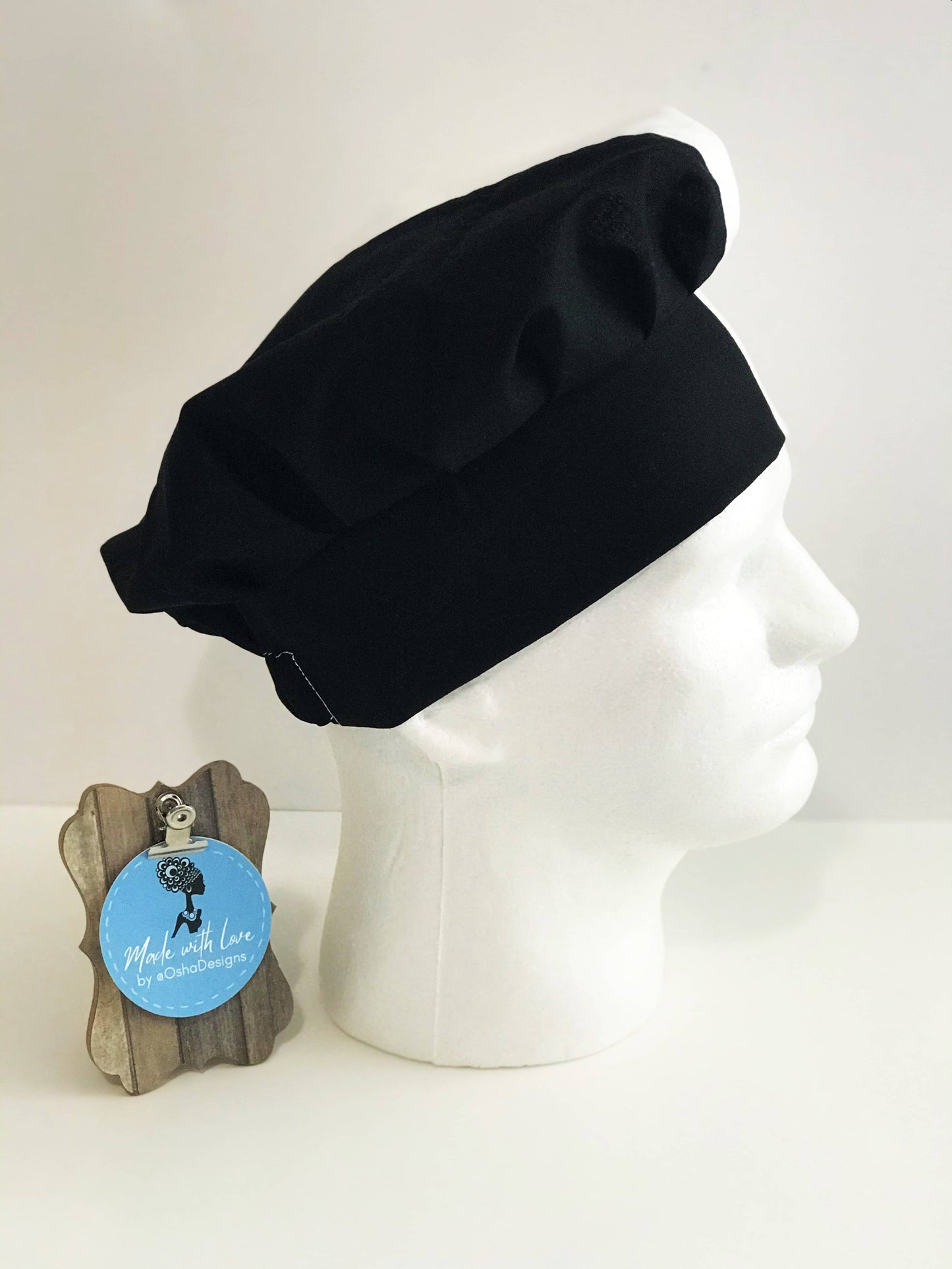 Black and White Half Hat for Men