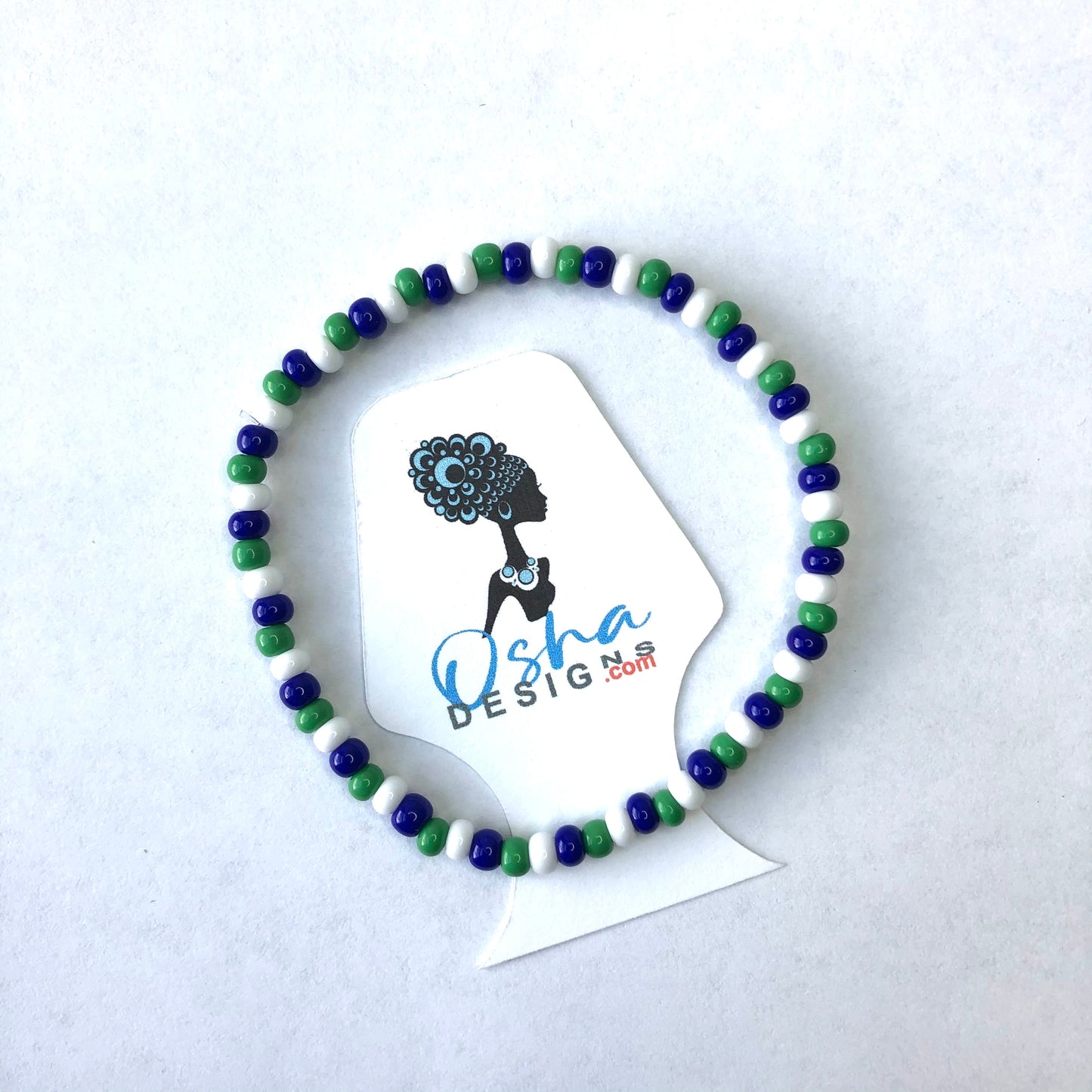 Nautical Blues Stretchy Beaded Bracelets