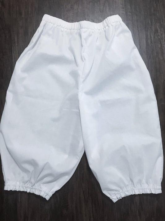 White Short Pants with Elastic Band On Waist and Knees for Iyawo