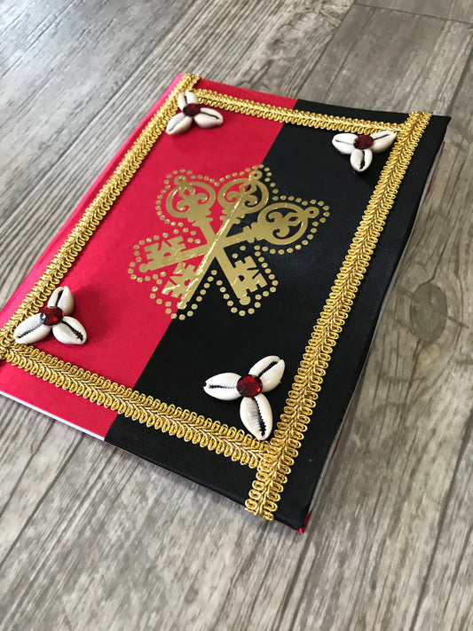 Black and Red Decorated Notebook for Eleggua