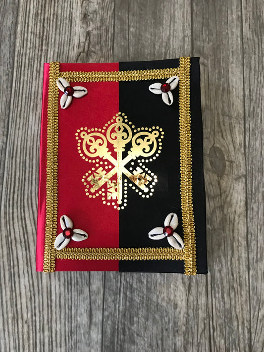 Black and Red Decorated Notebook for Eleggua