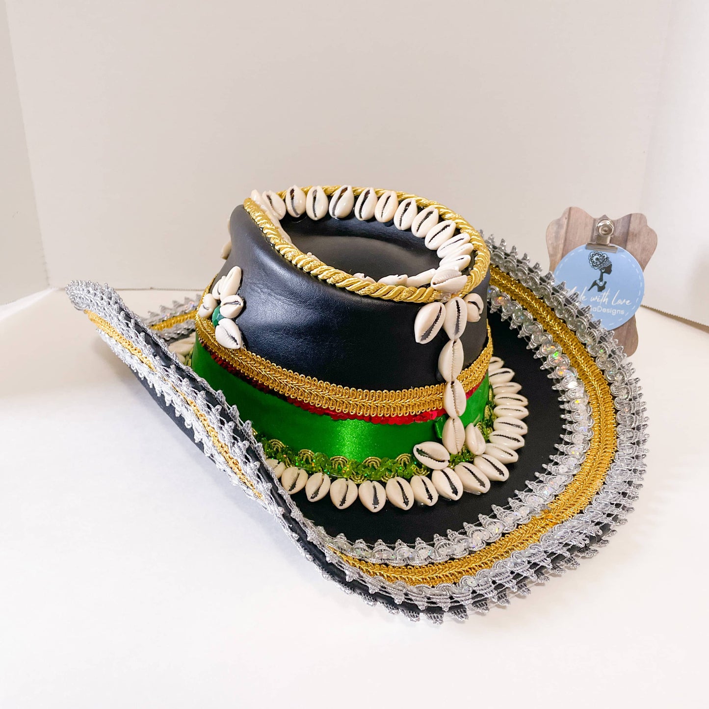 Oggun Decorated Leather Hat