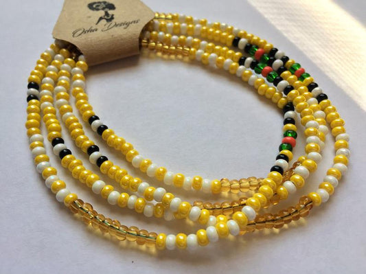 Oshun Ibu Akuaro Beaded Necklace