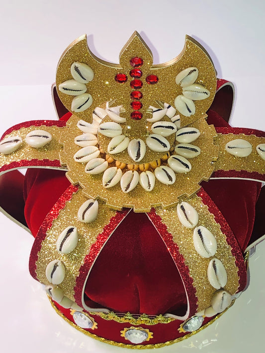 Shango Red and Gold Crown